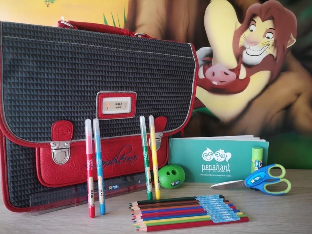 etiquette autocolante enfant ecole